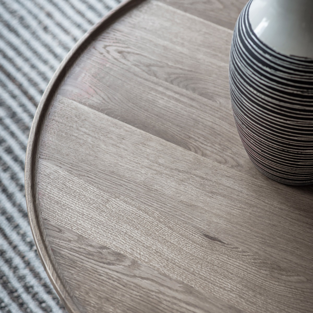 Kingham Round Coffee Table Grey - Style Our Home 