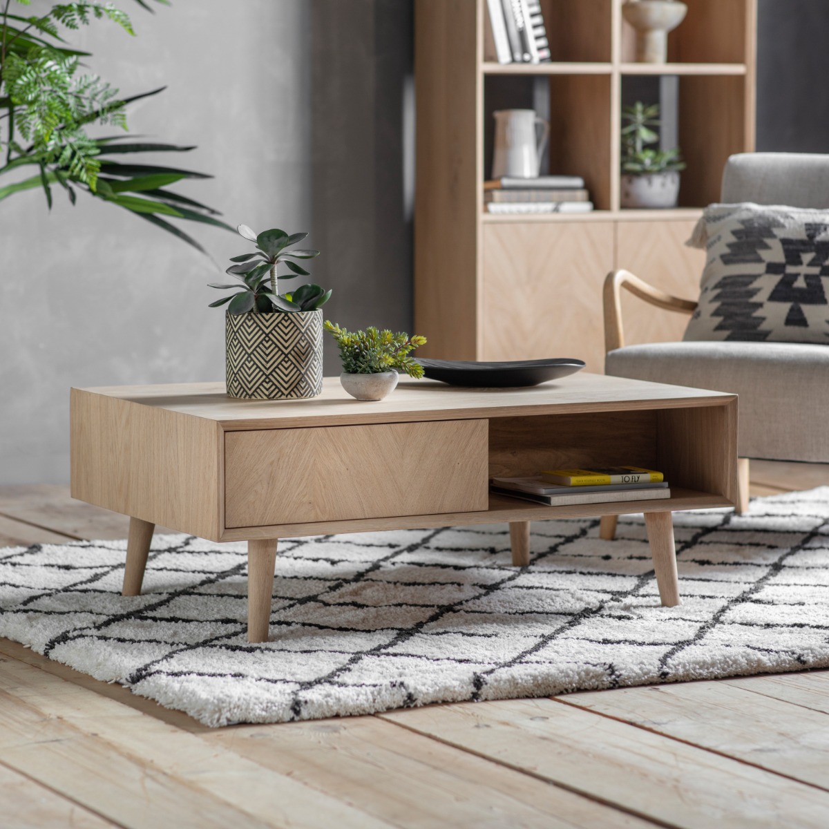 Milano 2 Drawer Coffee Table