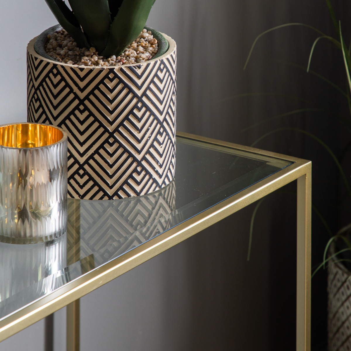 Rothbury Champagne Console Table by Gallery Direct | Style Our Home