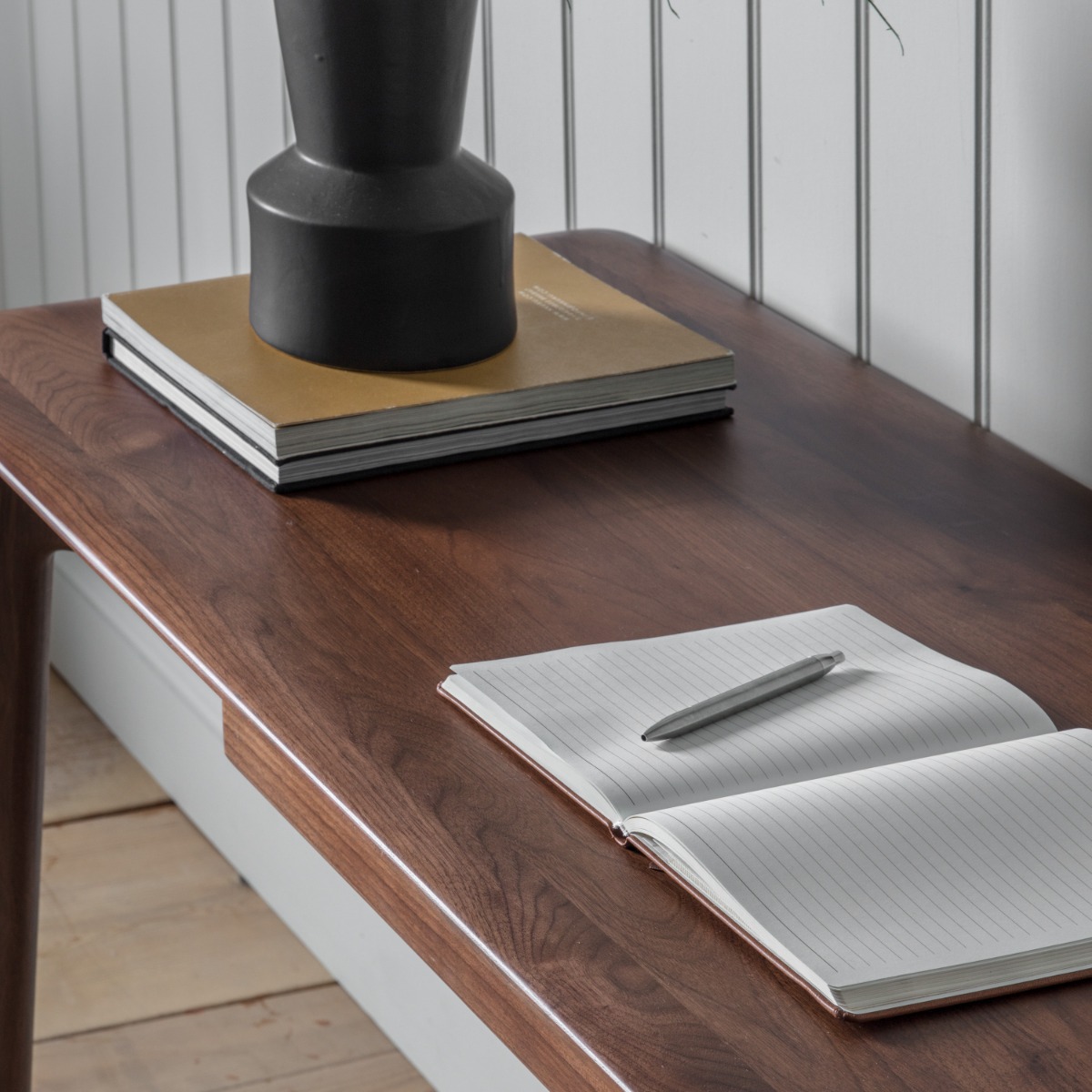 Madrid 1 Drawer Desk Walnut - Style Our Home