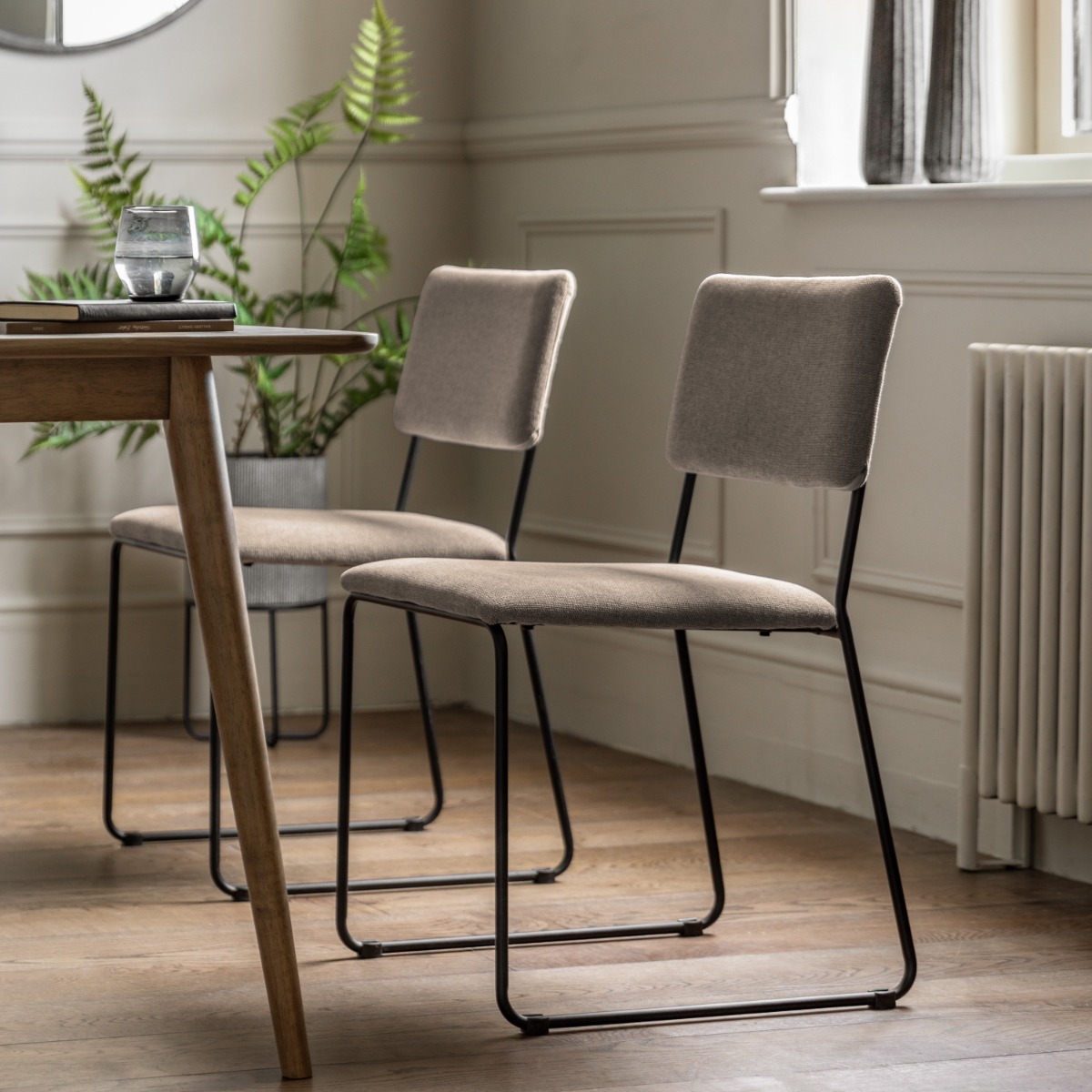 Battlebridge Chocolate Dining Chair (a pair) by Hudson Living | Style Our Home