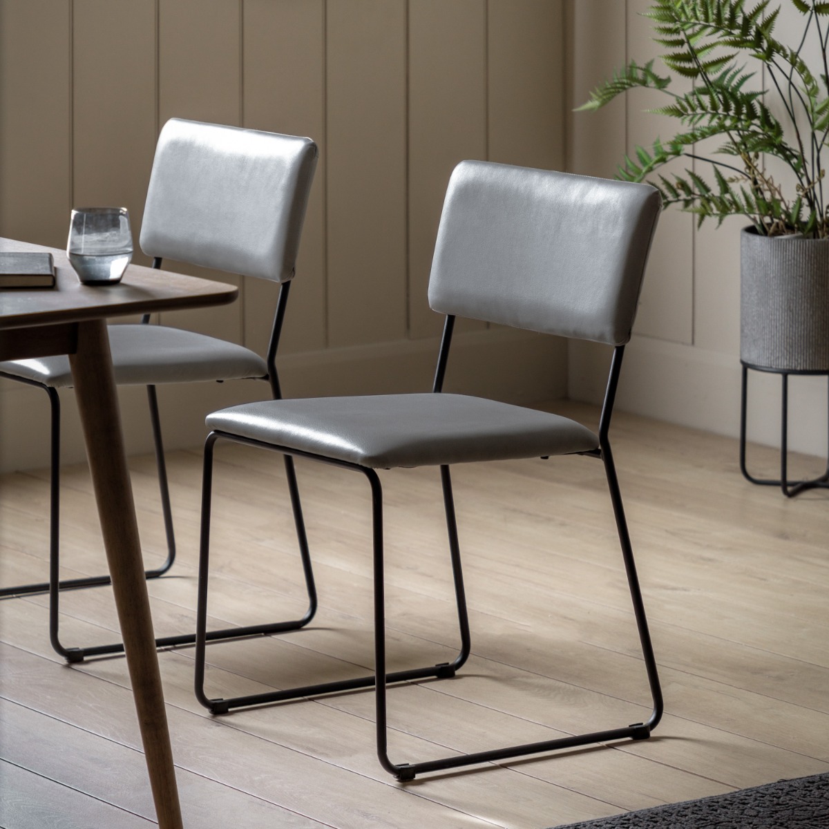 Battlebridge Slate Grey Dining Chair (a pair) by Hudson Living | Style Our Home