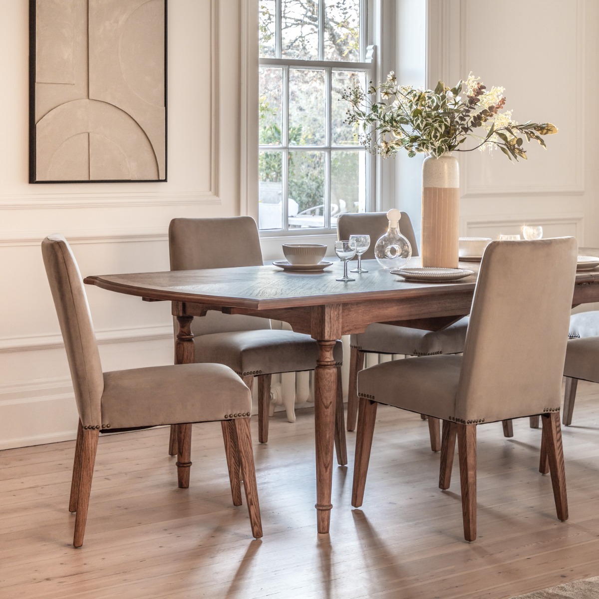 Dashwood Dove Velvet Chair ( A Pair ) by Hudson Living | Style Our Home