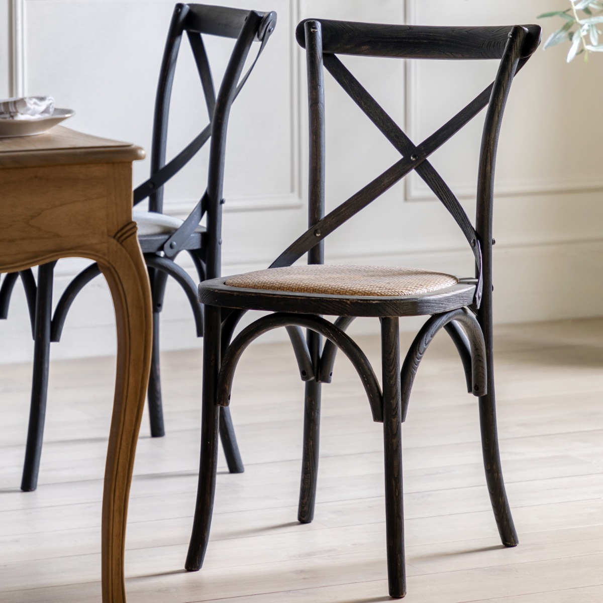 Cafe Palma Black Rattan Dining Chair (a pair) by Gallery Direct | Style Our Home