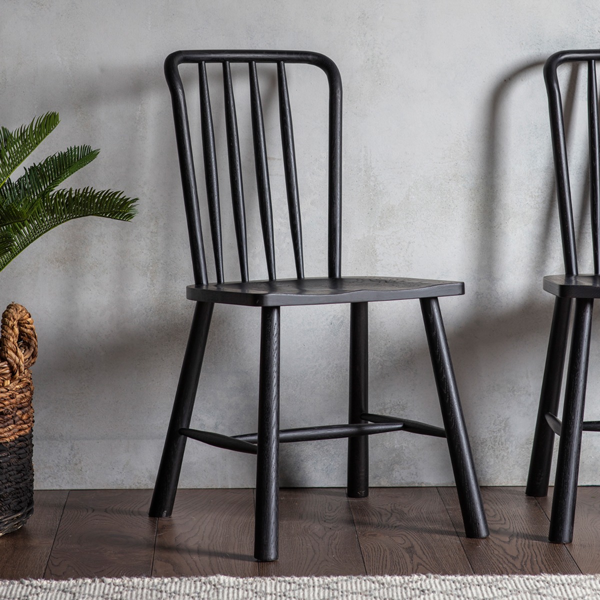 Wycombe Black Dining Chair [pair] - Style Our Home