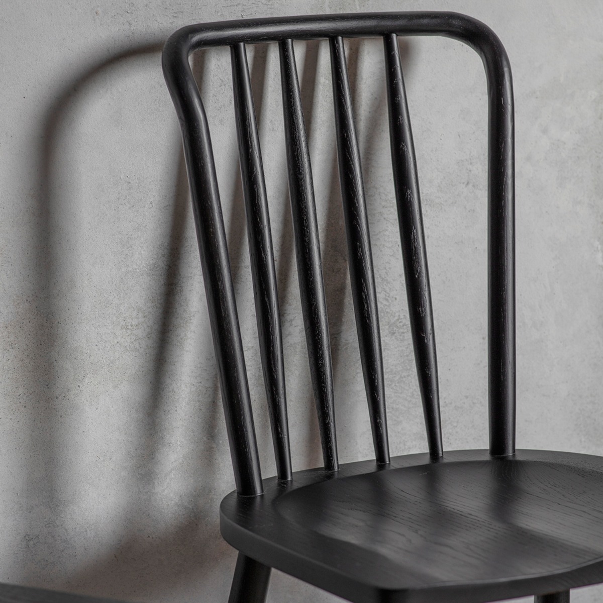 Wycombe Black Dining Chair [pair] - Style Our Home