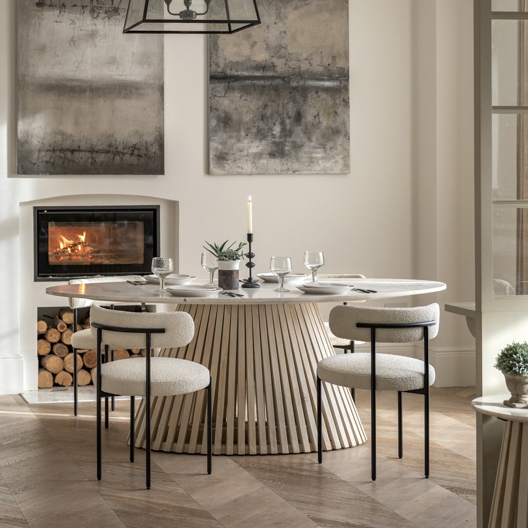 Larrazo Oval Dining Table By Gallery Living | Style Our Home