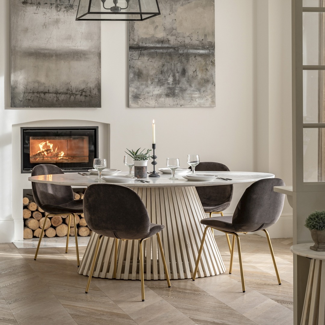 Larrazo Oval Dining Table By Gallery Living | Style Our Home