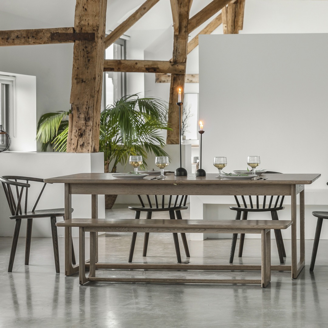 Mella Extending Dining Table Smoked By Gallery Living | Style Our Home