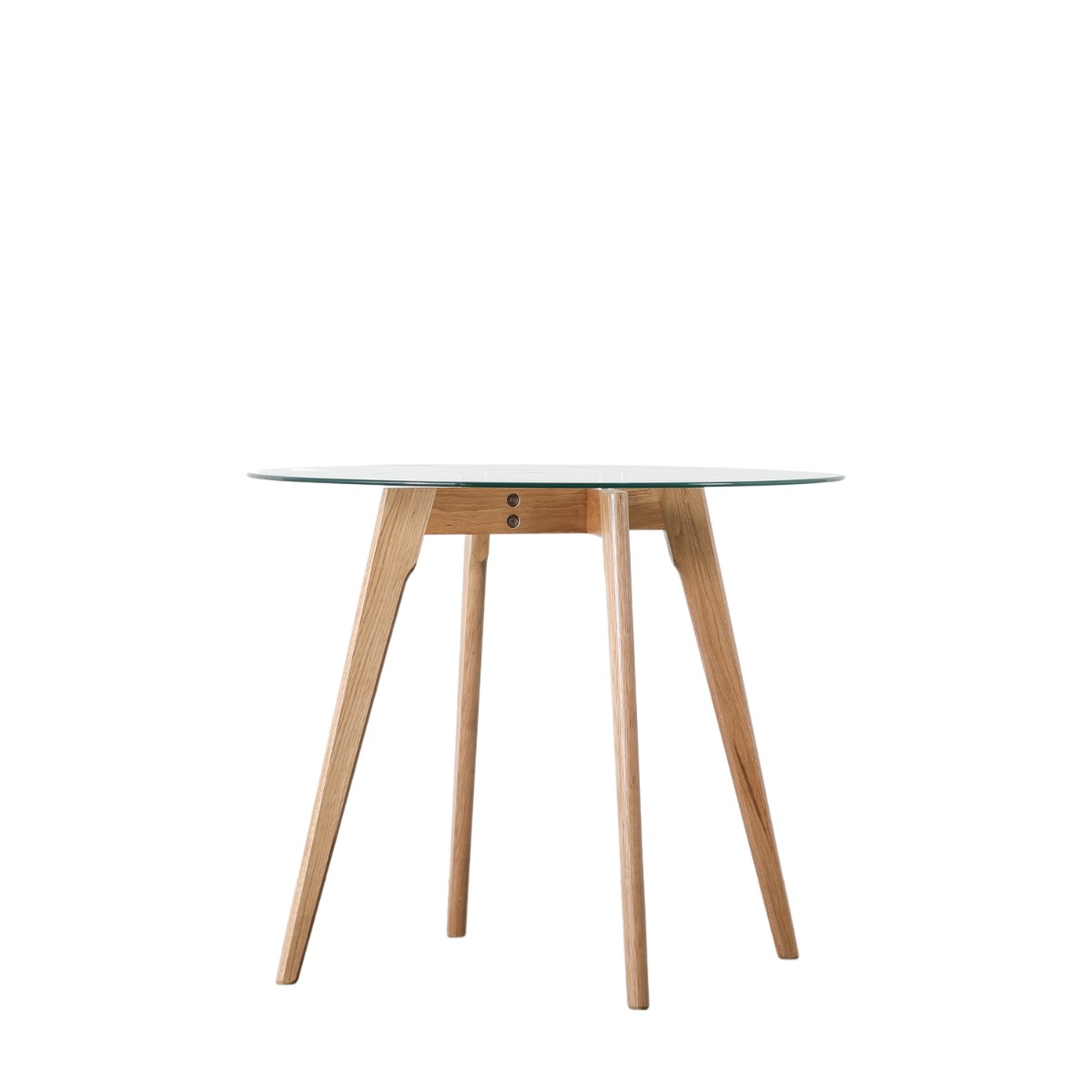 Blake Clear Round Dining Table by Hudson Living | Style Our Home