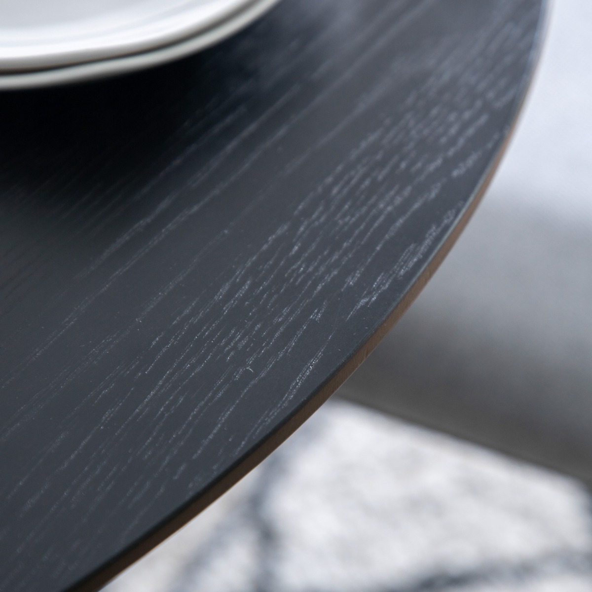 Danbury Black Round Dining Table by Hudson Living | Style Our Home