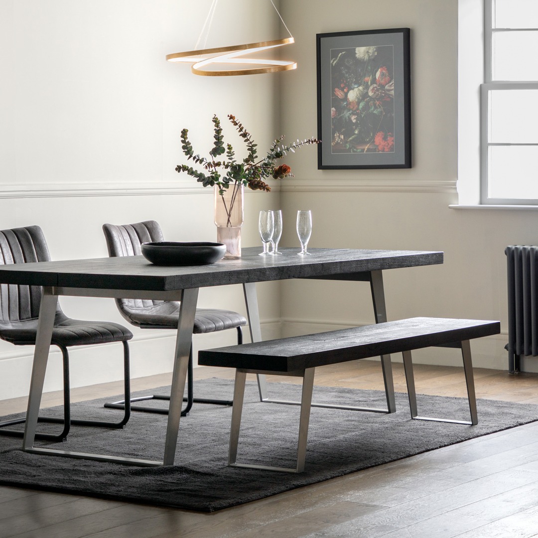 Kansas Dining Table Black Large By Gallery Living | Style Our Home