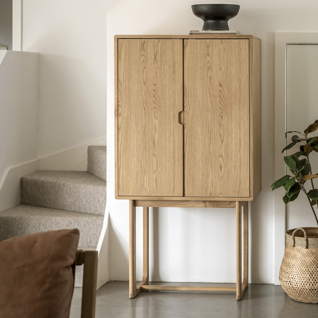 Mella Cocktail Cabinet Natural By Gallery Living | Style Our Home