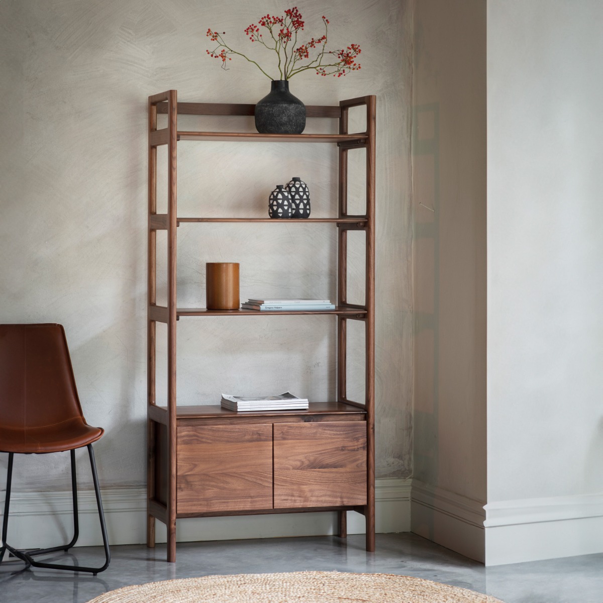 Madrid Open Display Walnut - Style Our Home 