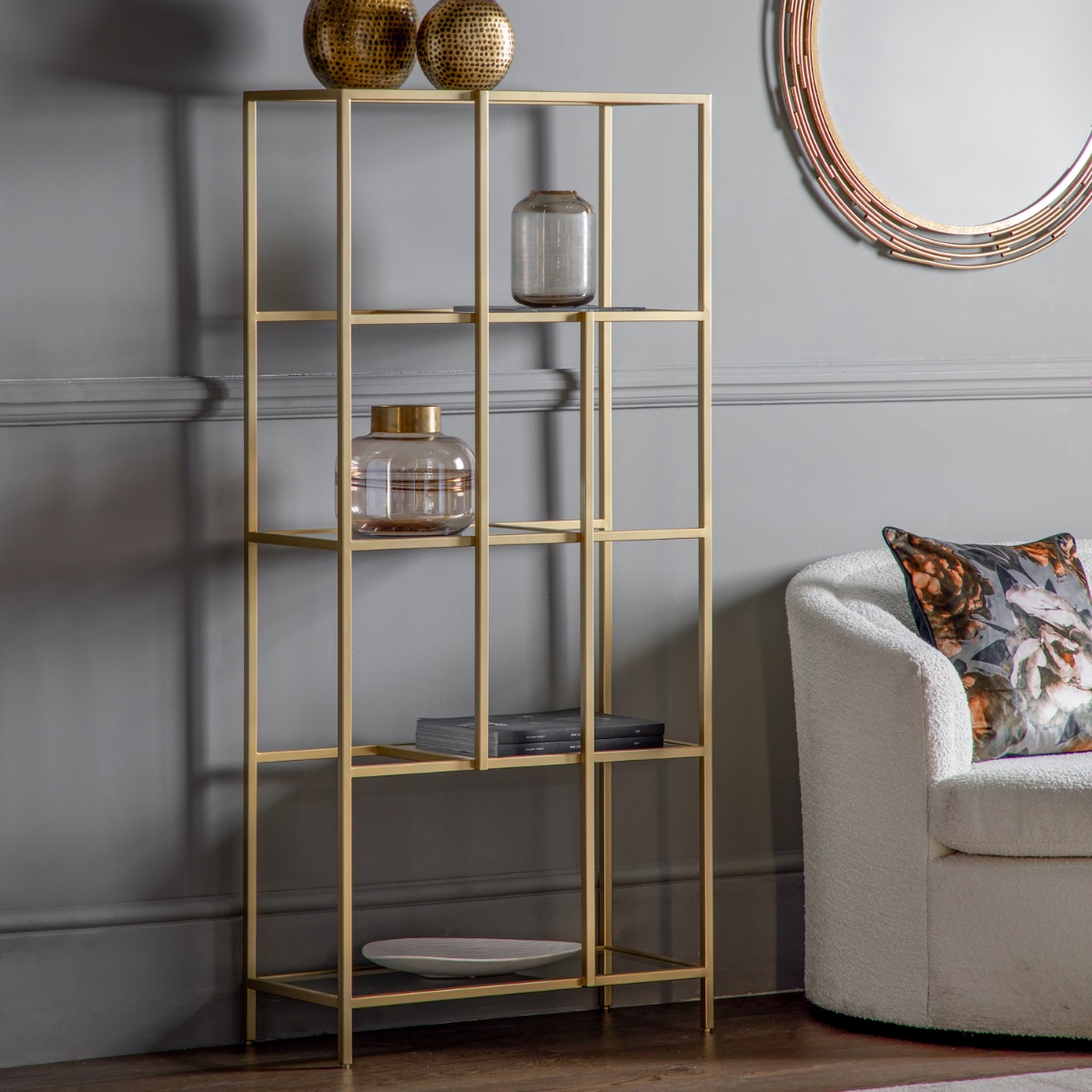 Rothbury Display Unit Champagne - Style Our Home 