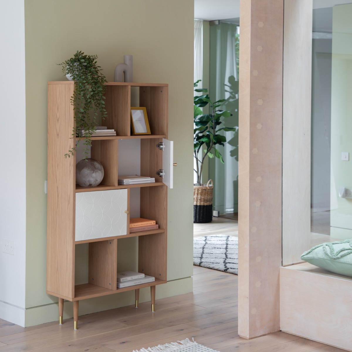 Allestree White & Oak Display Unit by Hudson Living | Style Our Home