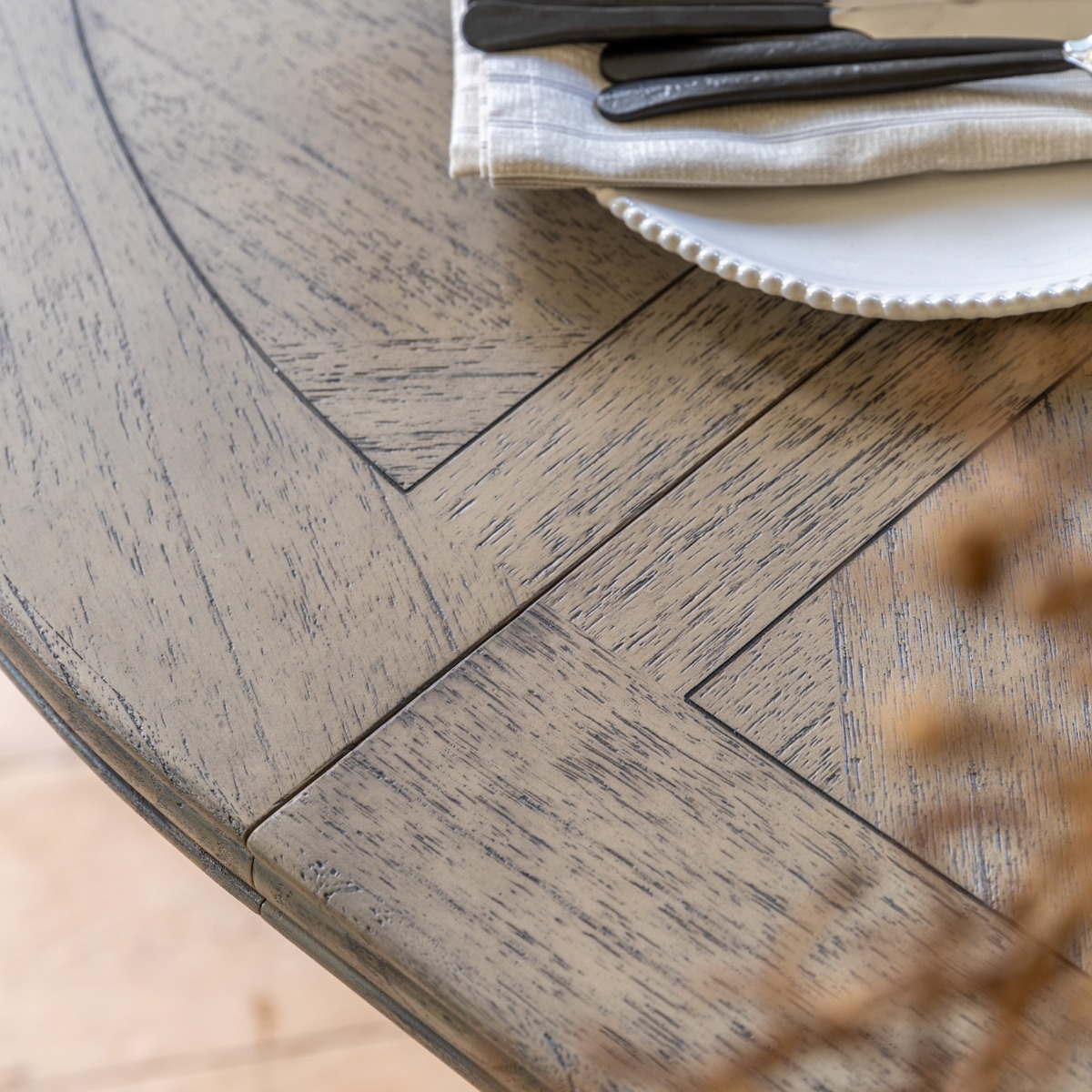 Mustique Round Extending Dining Table - 120cm - Style Our Home