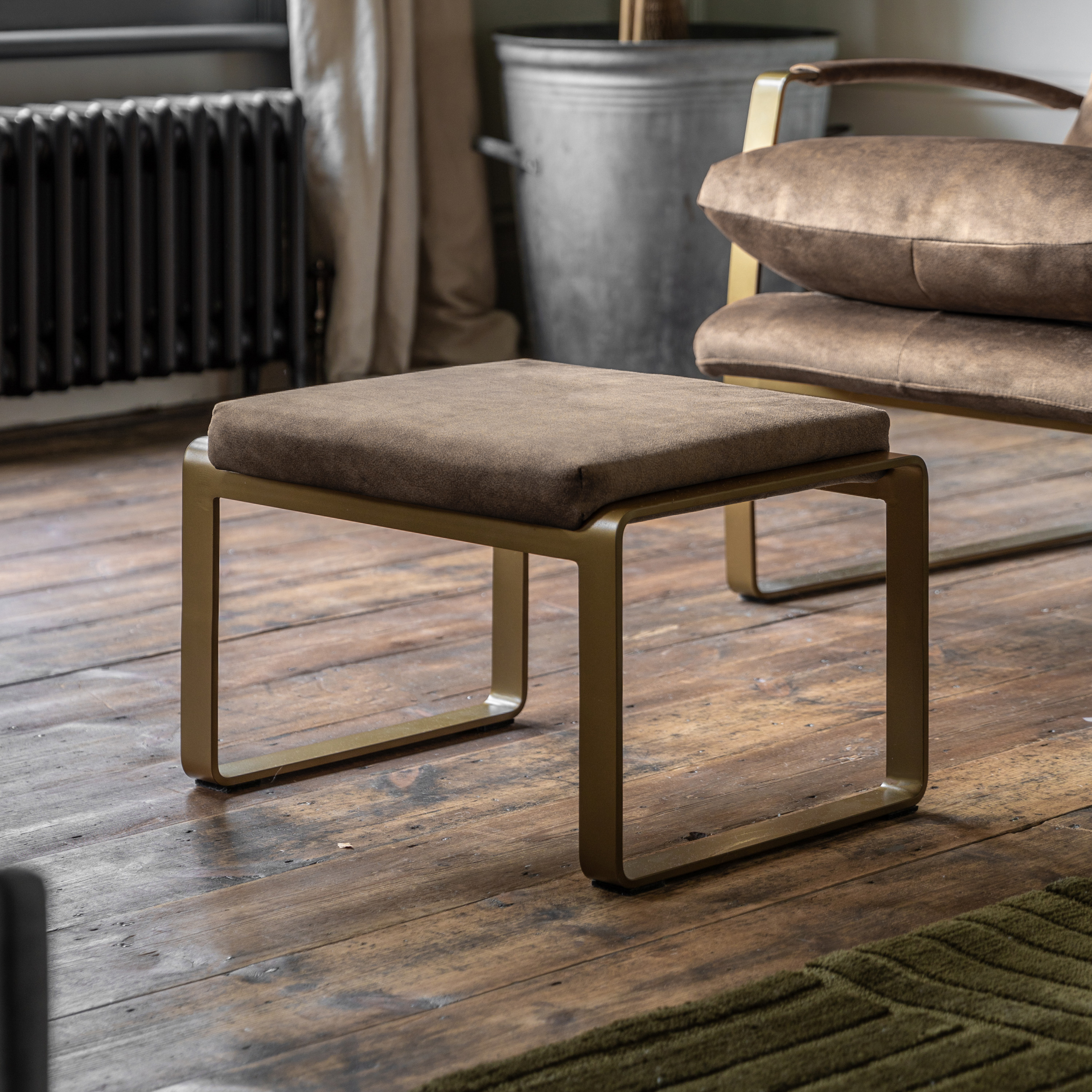 Fabien Footstool Mineral - Style Our Home