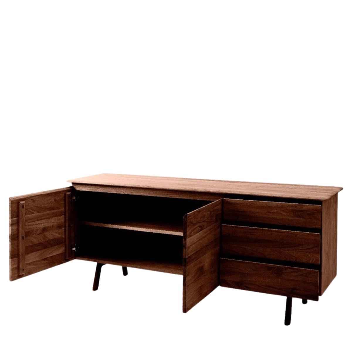 Madrid 2 Door / 3 Drawer Sideboard Walnut - Style Our Home 