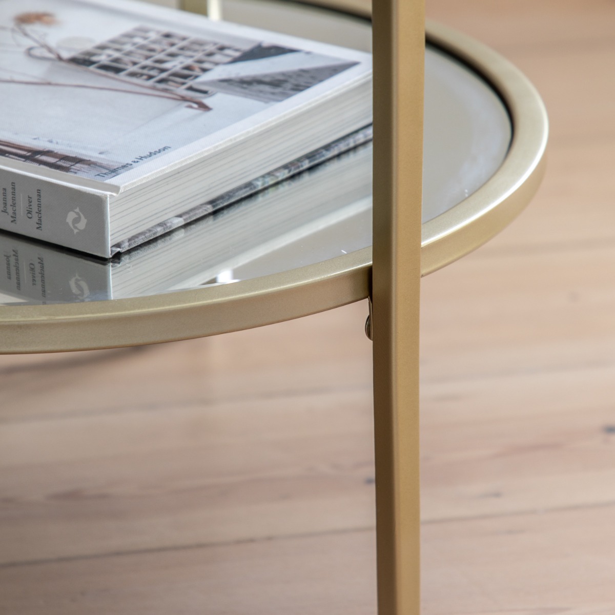 Hudson Champagne Side Table - Style Our Home 