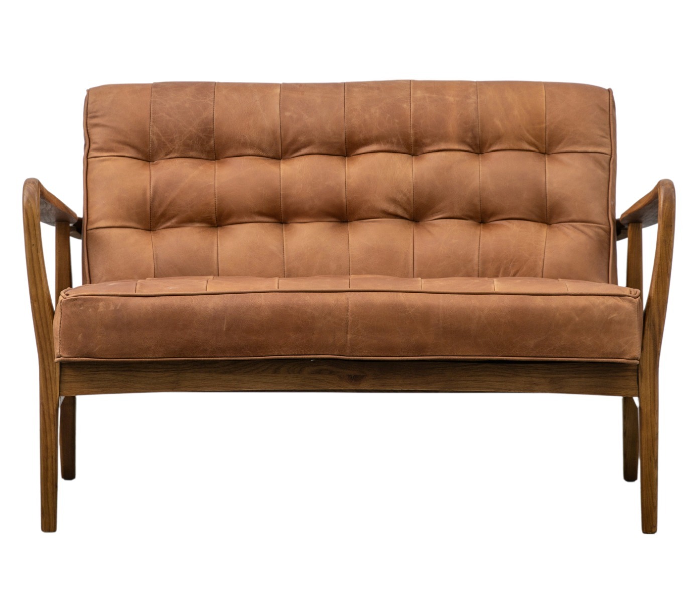 Humber 2 Seater Sofa - Vintage Brown Leather - Style Our Home