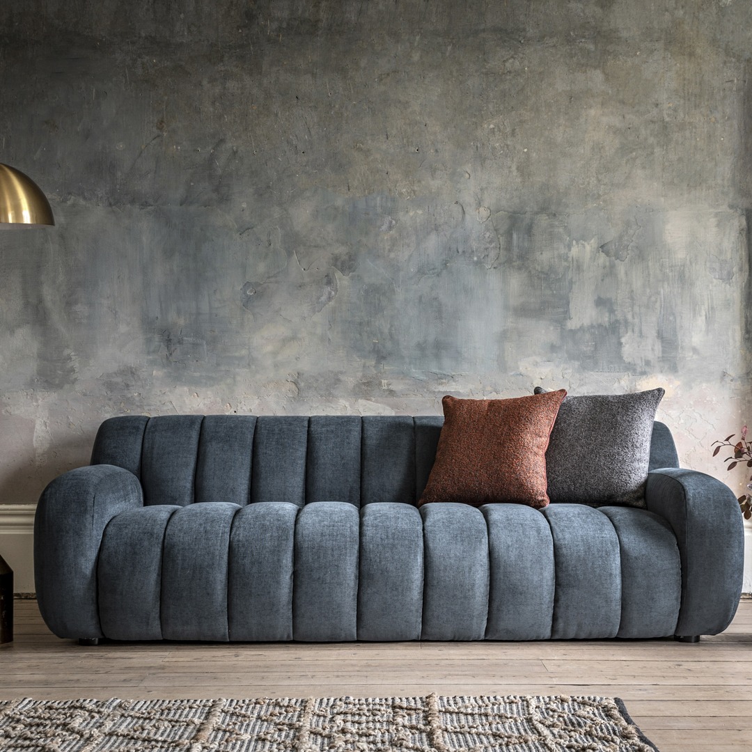 Torres 3 Seater Sofa Dusty Blue By Gallery Living | Style Our Home