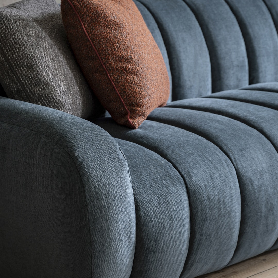 Torres 3 Seater Sofa Dusty Blue By Gallery Living | Style Our Home