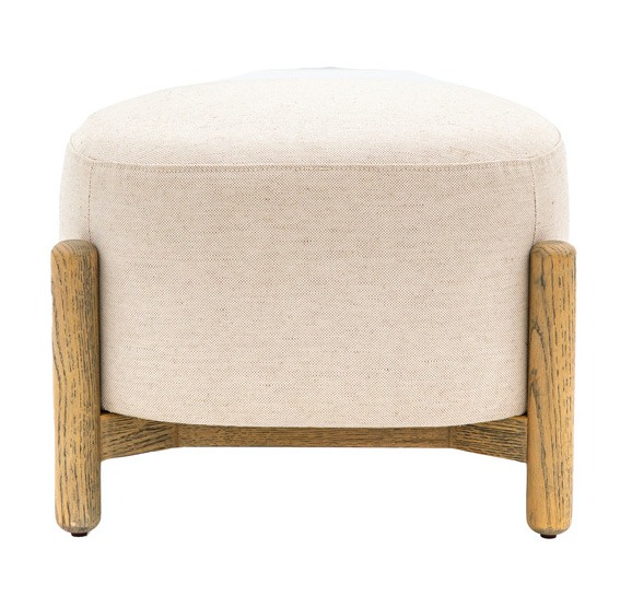 Tainton Footstool Natural By Gallery Living | Style Our Home