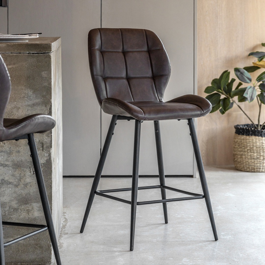 Macread Stool Brown 2pk By Gallery Living | Style Our Home 