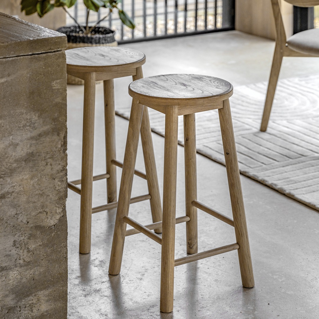 Pirton Stool Natural By Gallery Living | Style Our Home