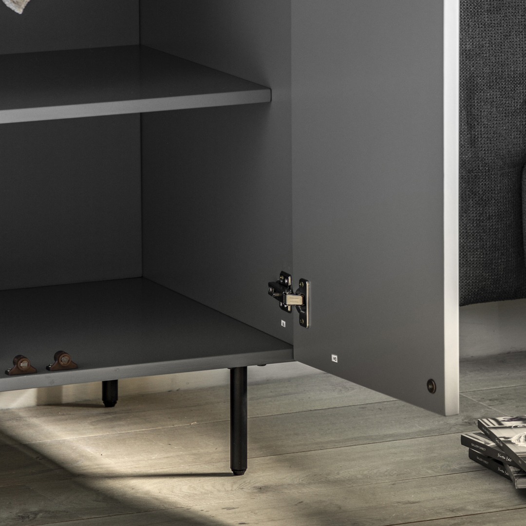 Halton 2 Door Wardrobe Grey By Gallery Living | Style Our Home