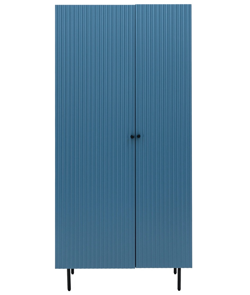 Halton 2 Door Wardrobe Blue By Gallery Living | Style Our Home