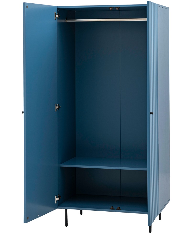 Halton 2 Door Wardrobe Blue By Gallery Living | Style Our Home