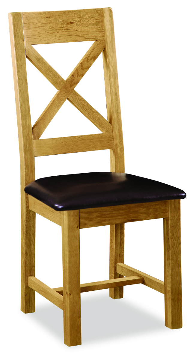Salisbury Cross Back Chair with PU Seat by Condell/Global Home Group | Style Our Home
