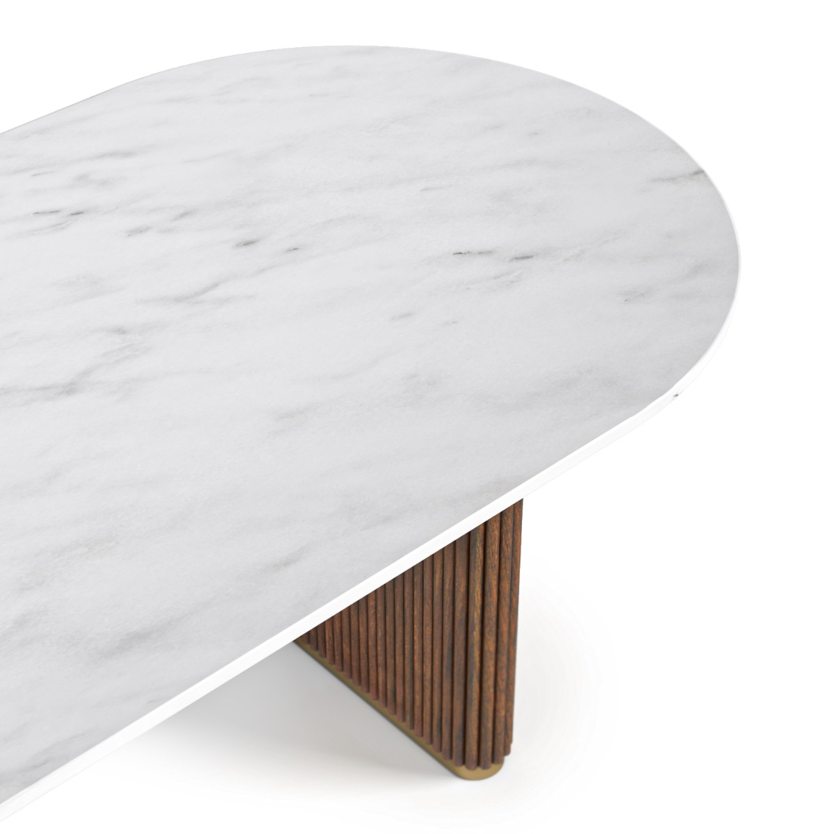 Harvard Oval Marble Top Dining Table by Condell/Global Home Group | Style Our Home
