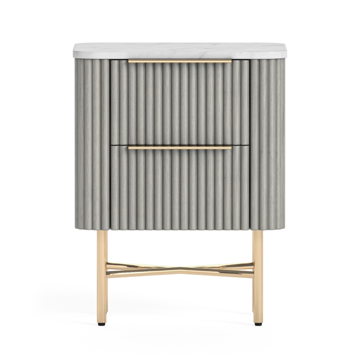 Isabella Flutted Narrow Bedside by Condell/Global Home Group | Style Our Home