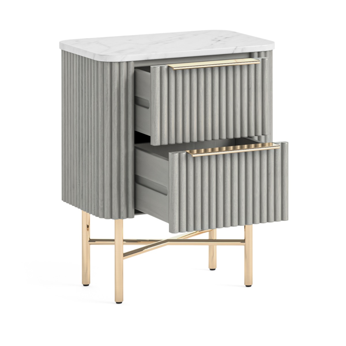 Isabella Flutted Narrow Bedside by Condell/Global Home Group | Style Our Home