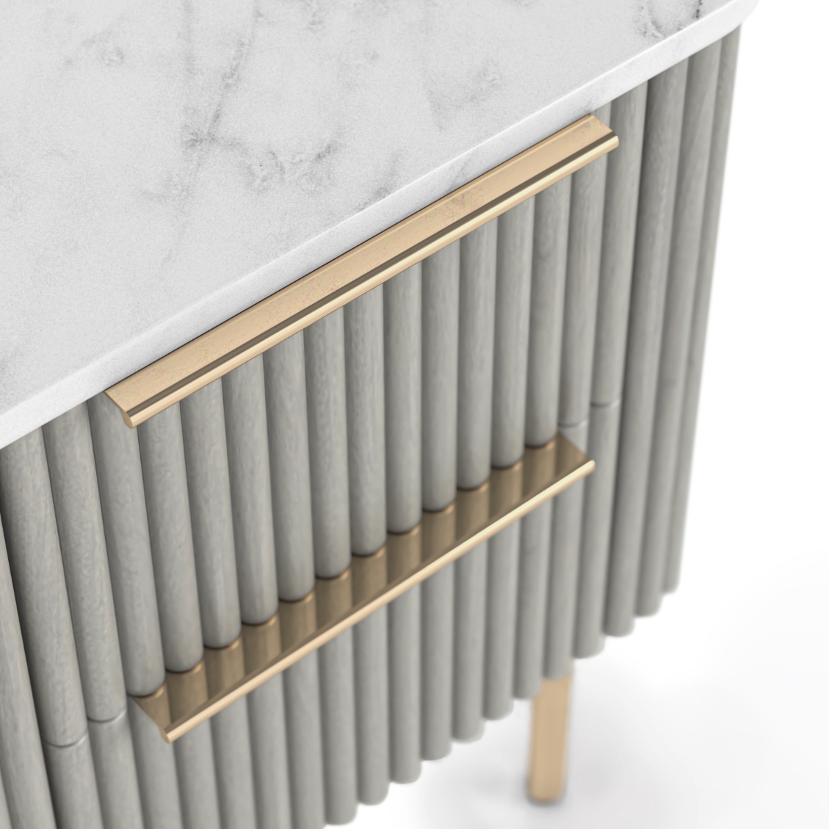 Isabella Flutted Narrow Bedside by Condell/Global Home Group | Style Our Home