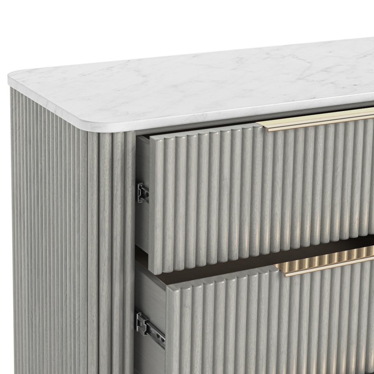 Isabella Flutted 5 Drawer Chest by Condell/Global Home Group | Style Our Home