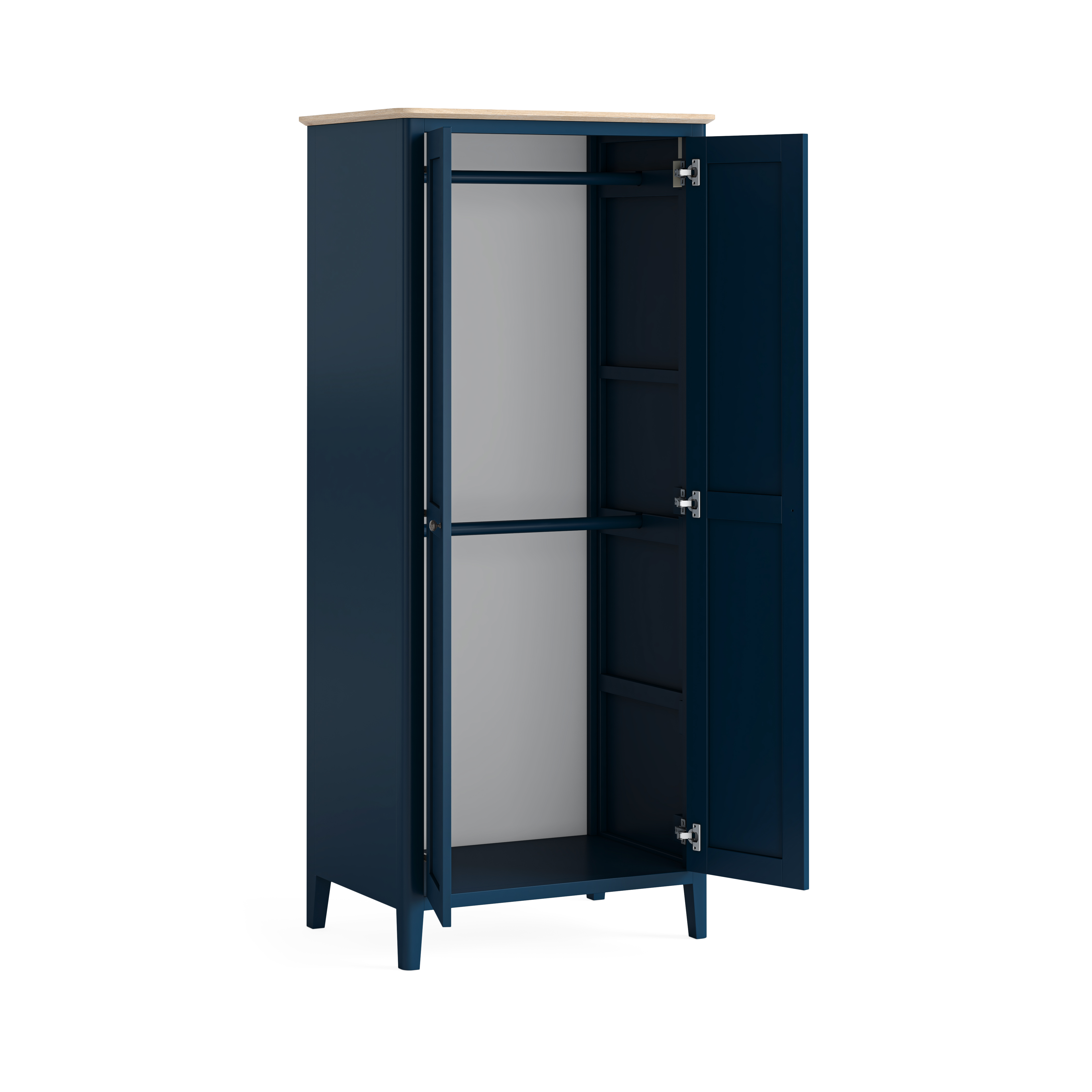 Marlow Navy Full Hanging Wardrobe by Corndell/Global Home Group  | Style Our Home