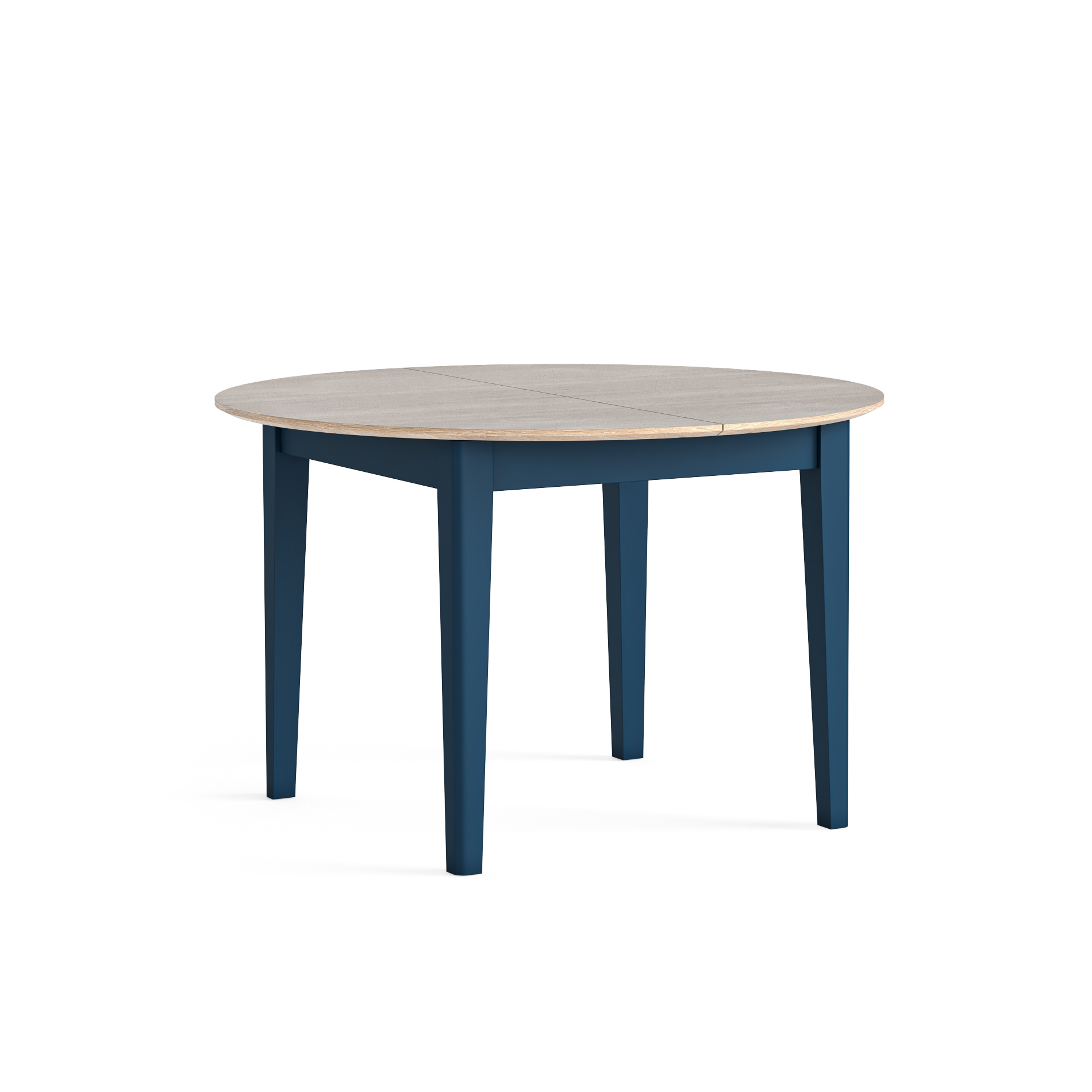 Marlow Navy Round Extending Dining Table by Corndell/Global Home Group  | Style Our Home