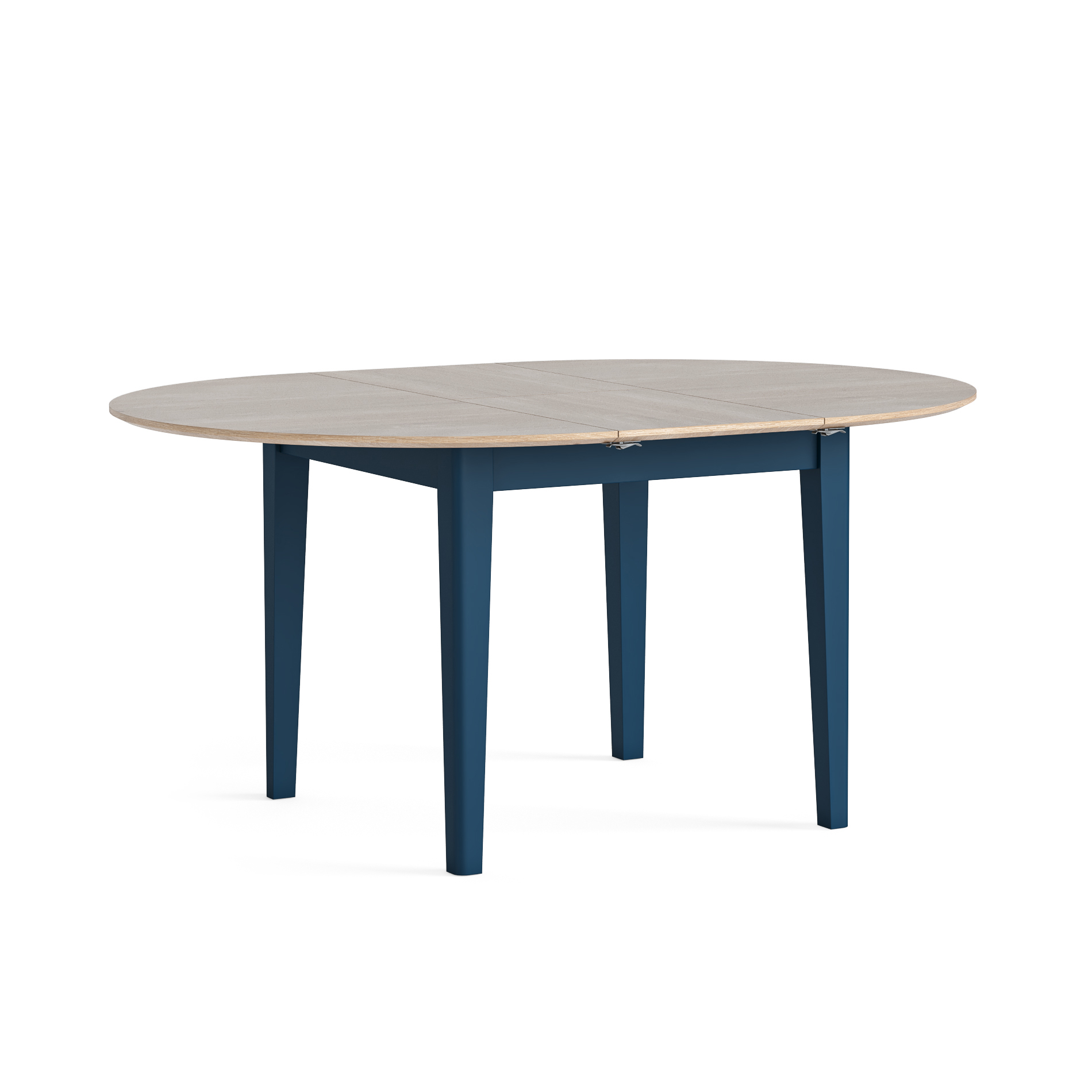 Marlow Navy Round Extending Dining Table by Corndell/Global Home Group  | Style Our Home
