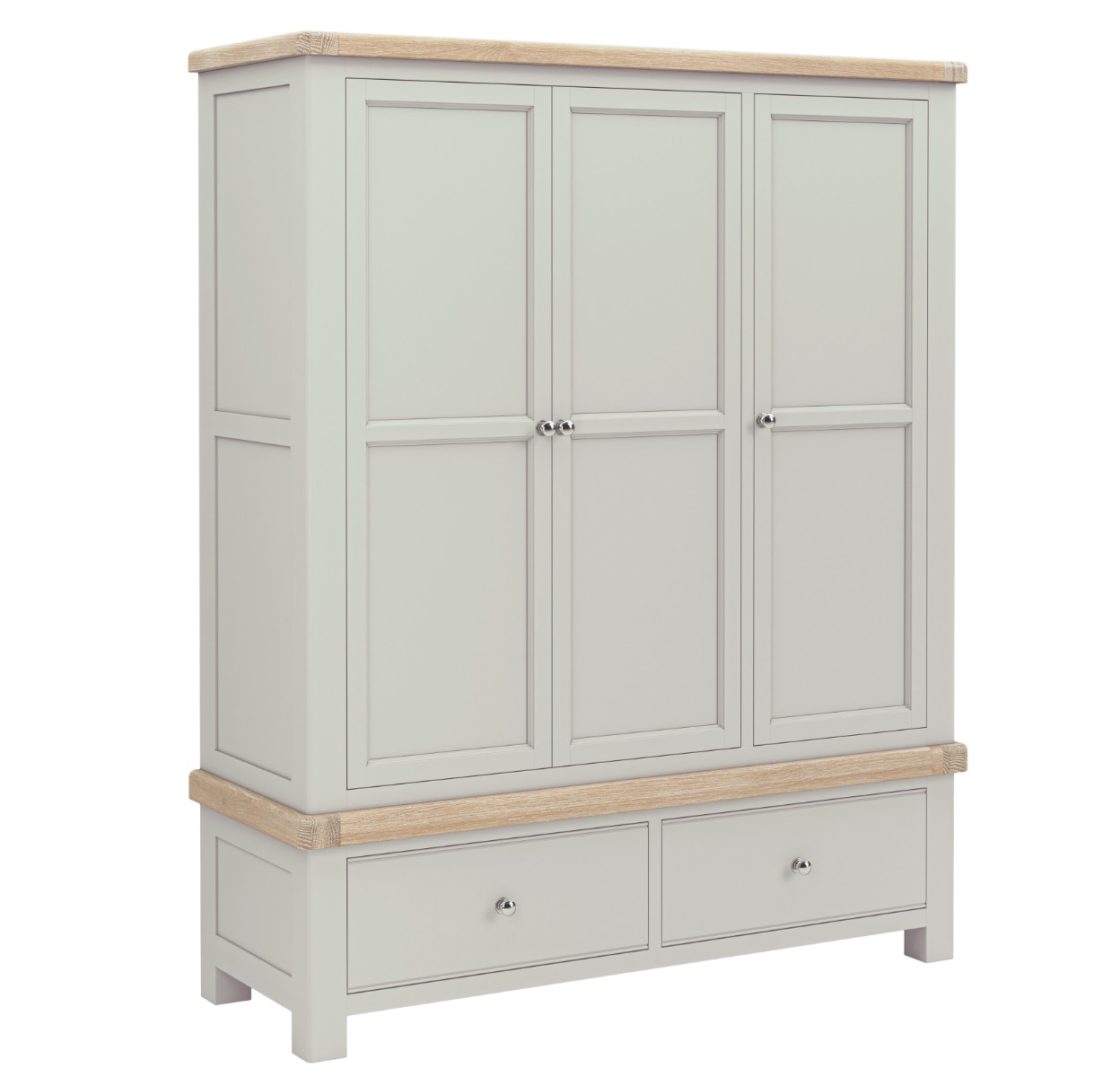 Salcombe Grey Triple Wardrobe By Corndell / Global Home Group | Style Our Home