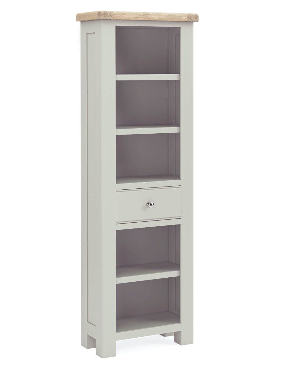 Salcombe Grey Slim Bookcase By Corndell / Global Home Group | Style Our Home
