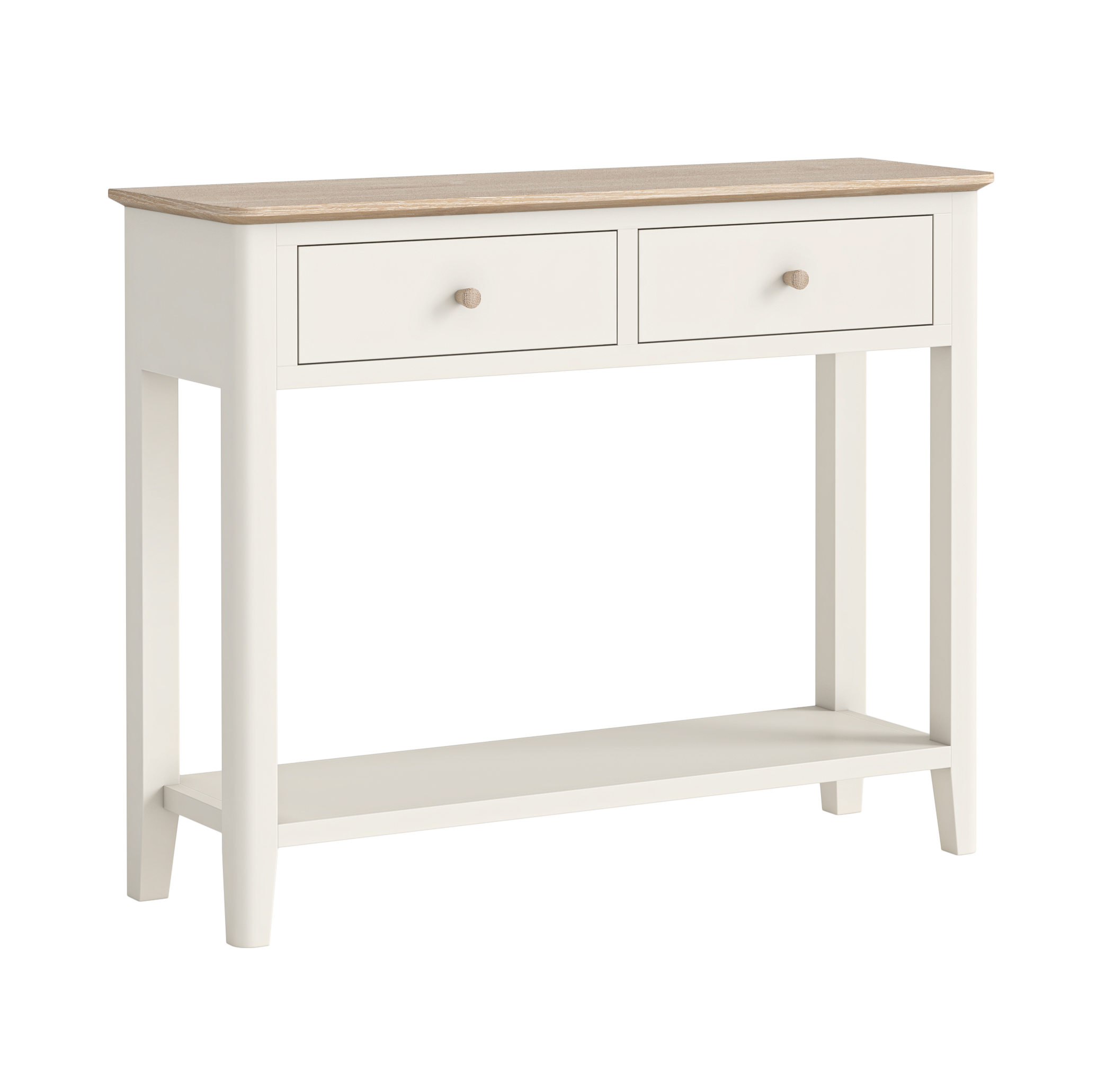 Marlow Coconut Milk Console Table by Corndell/Global Home Group  | Style Our Home