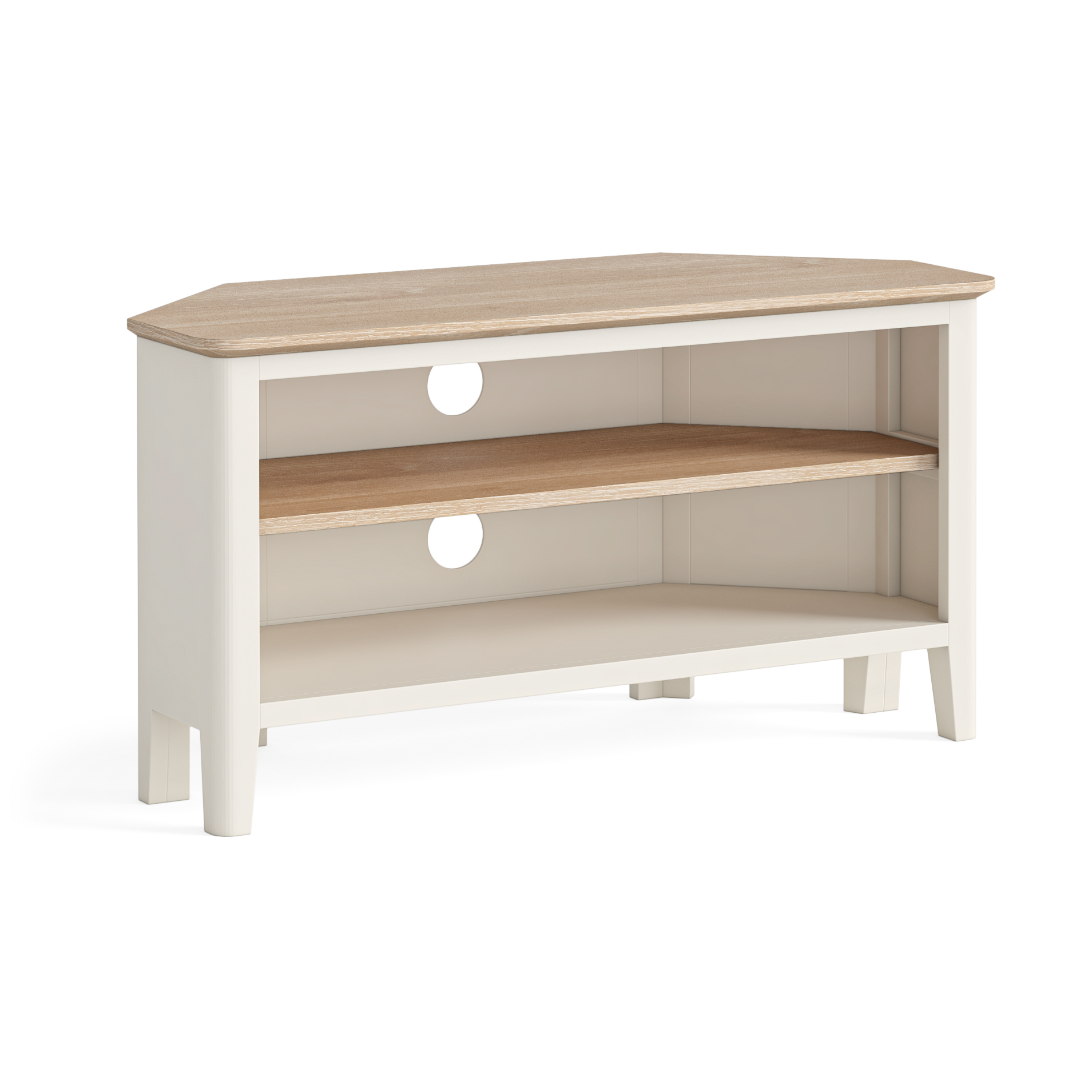 Marlow Coconut Milk Corner TV Unit by Corndell/Global Home Group  | Style Our Home