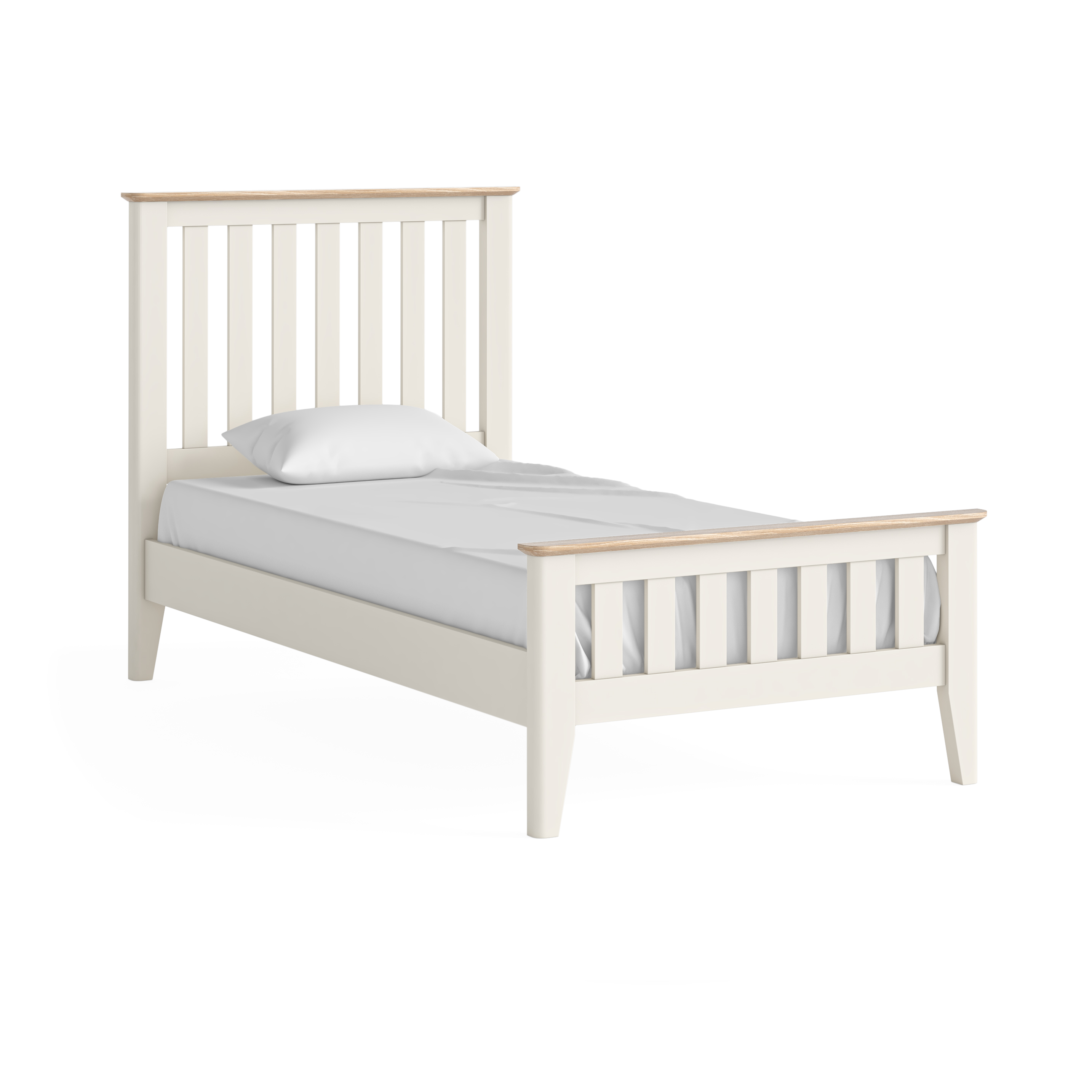 Marlow Coconut Milk Slatted 3' Bed by Corndell/Global Home Group  | Style Our Home