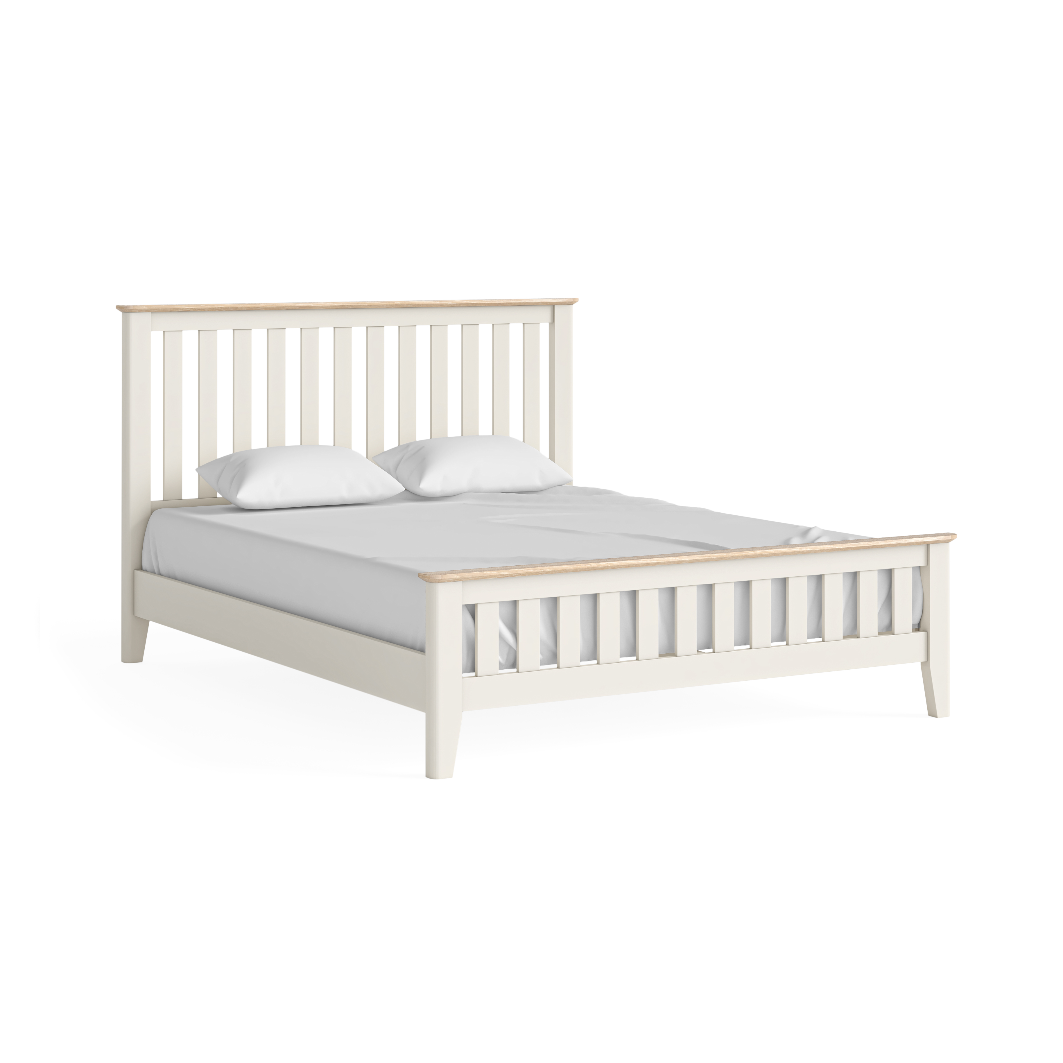 Marlow Coconut Milk Slatted 5' Bed by Corndell/Global Home Group  | Style Our Home