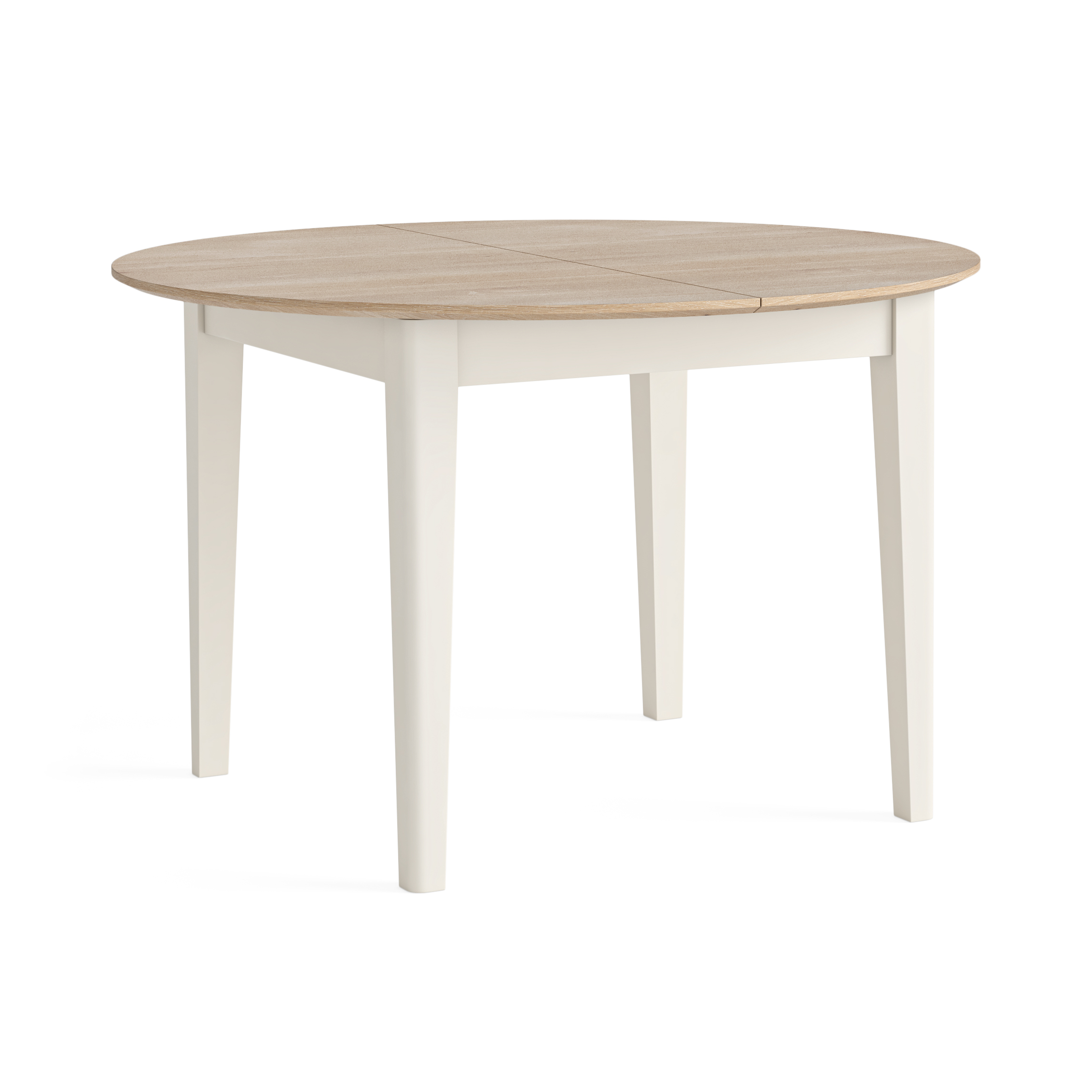Marlow Coconut Milk Round Extending Dining Table by Corndell/Global Home Group | Style Our Home