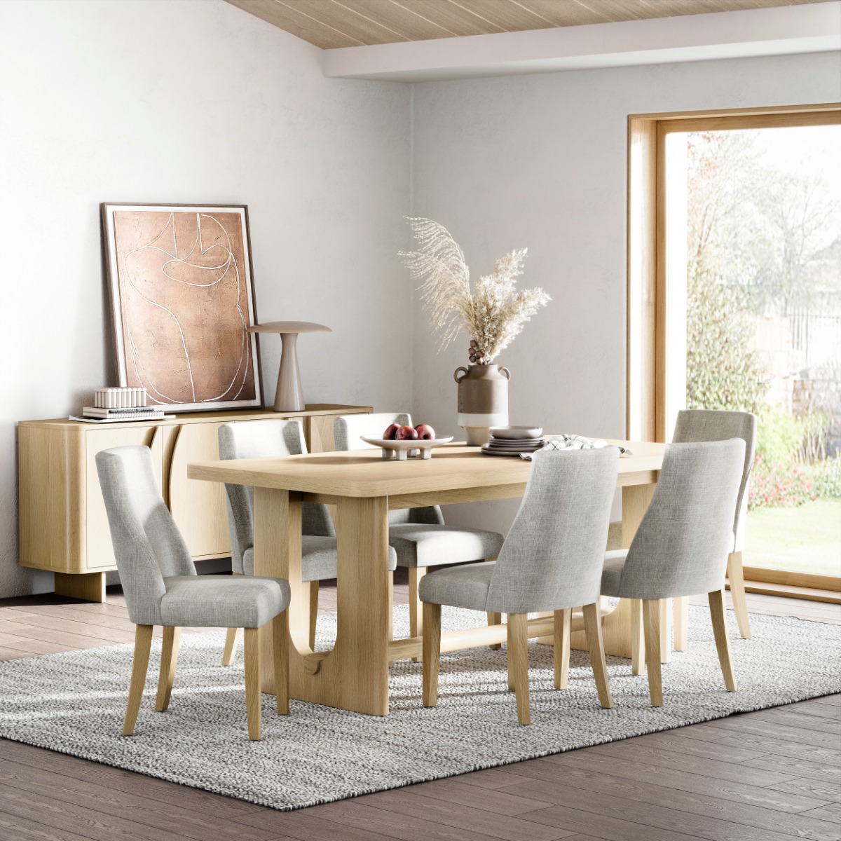Cara Upholstered Beige Dining Chair (2pk) by Condell/Global Home Group | Style Our Home